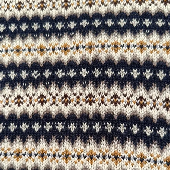 Crewcuts Navy Fair-isle Sweater size 6-7 - Picture 3 of 6